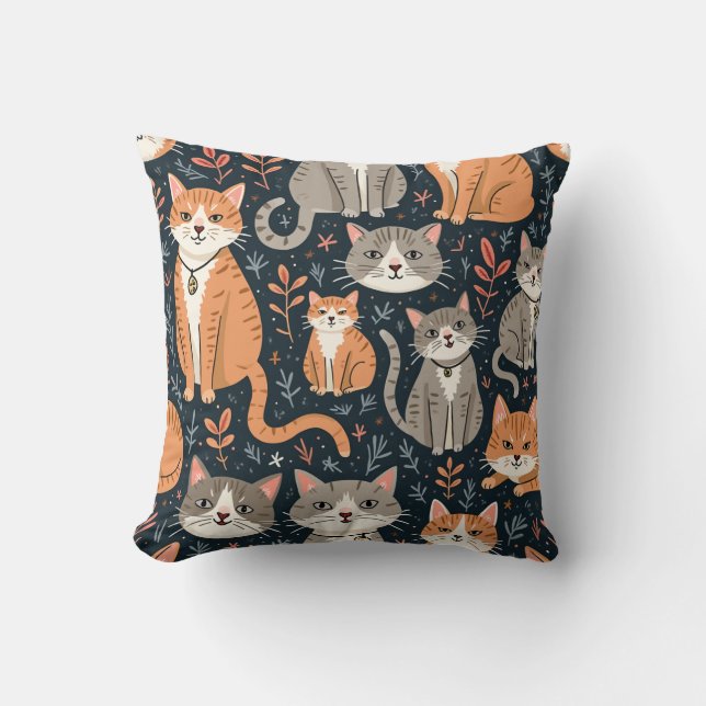 niedliche Katze Kissen (Vorderseite)