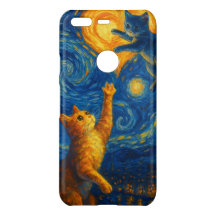 Niedliche Katze Kitten Heart Moon Starry Night Pho