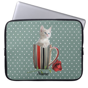 Niedliche Katze Kitten Pet Liebhaber Geschenk Laptopschutzhülle