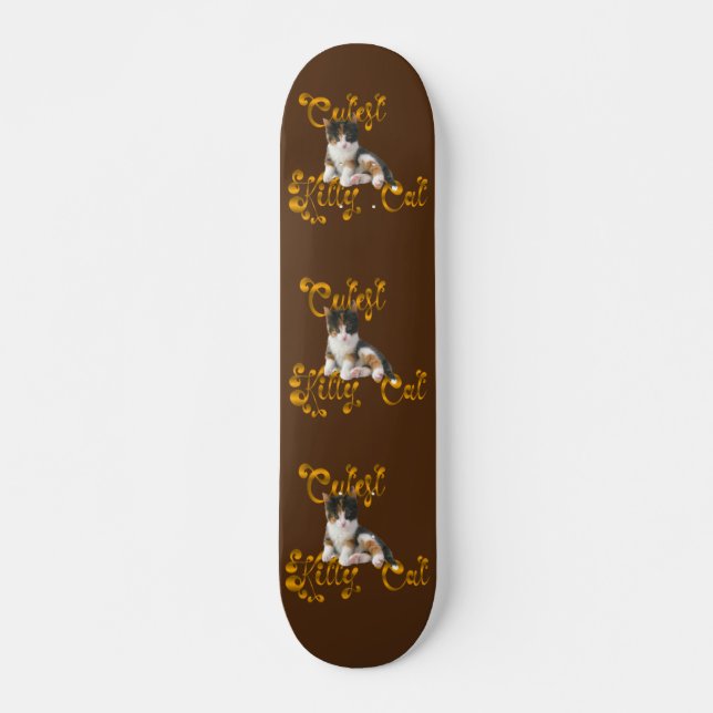 Niedliche Katze - Kitty Cat - Internationaler Tag  Skateboard (Vorne)