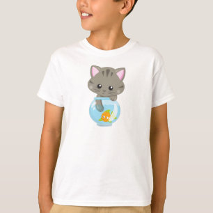 Niedliche Katze, kleine Katze, Kitty, Kitten, Fisc T-Shirt