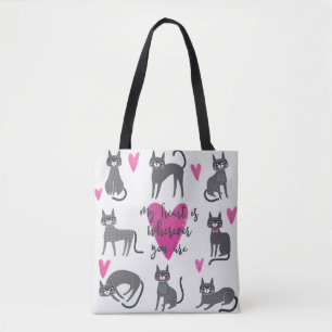 Niedliche Katze: Liebe als Illustration.
