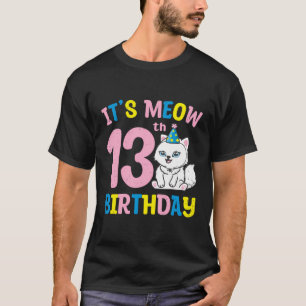 Niedliche Katze Lover 13. Geburtstag Katzen Besitz T-Shirt