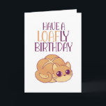 Niedliche Katze Lover Loaf Brot Pun Funny Birthday Karte<br><div class="desc">Die lustige und niedliche Geburtstag-Karte für diejenigen,  die Liebe Pistons und Spaß. Der perfekte Weg,  um Ihren Freunden und der Familie einen guten Geburtstag zu wünschen. Besuchen Sie unseren Shop für mehr Geburtstagskarten Sammlung. Sie finden etwas cooles,  Humorvolles und manchmal sarkastisches Geburtstagskarten für Ihren besonderen Menschen.</div>