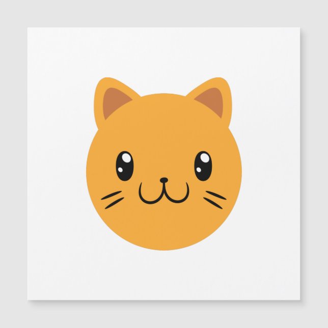 Niedliche Katze Magnetkarte (Vorderseite)