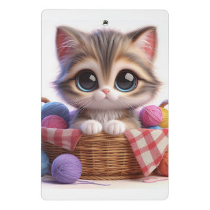Niedliche Katze Mini-Zwischenablage Mini Klemmbrett