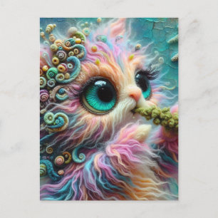 Niedliche Katze mit Catnip Postkarte