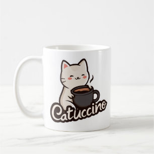 Niedliche Katze mit Kaffee – Catuccino Kaffeetasse
