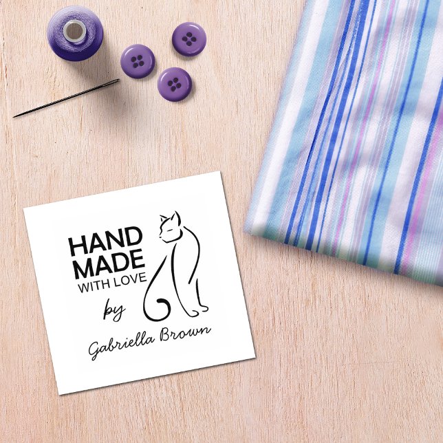 Niedliche Katze mit Liebe Gummistempel (Von Creator hochgeladen)