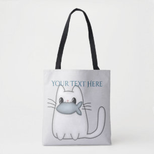 Niedliche Katze mit Preisfisch