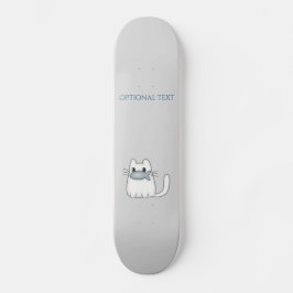 Niedliche Katze mit Preisfisch Skateboard
