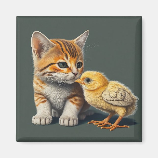 Niedliche Katze mit schick Magnet (Vorne)