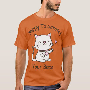 Niedliche Katze mit Schimmelpilzen zum Kratzen T-Shirt