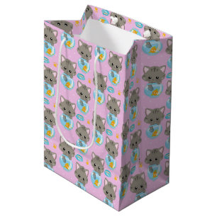 Niedliche Katze Mittlere Geschenktüte