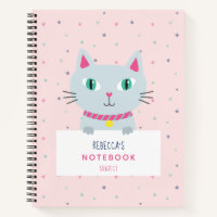 Niedliche Katze Moderner Name Rosa Personalisiert