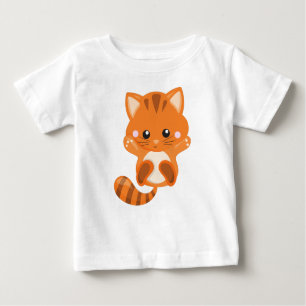 Niedliche Katze, Orangenkatze, Katze, Kitty, Kitte Baby T-shirt