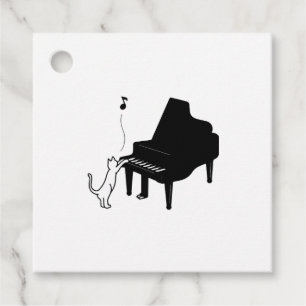 Niedliche Katze Piano Piano Pianota Kunstvoll wand Geschenkanhänger