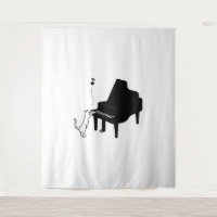 Niedliche Katze Piano Piano Pianota Kunstvoll wand