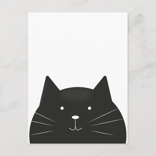 Niedliche Katze Postkarte (Vorderseite)