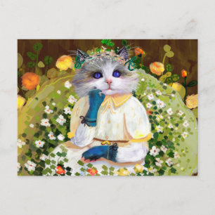 Niedliche Katze Postkarte