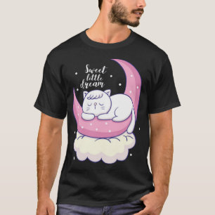 Niedliche Katze schläft T-Shirt