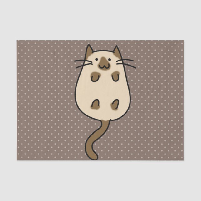 Niedliche Katze Seidenpapier (Vorderseite)