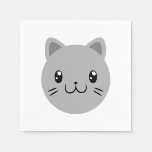 Niedliche Katze Serviette