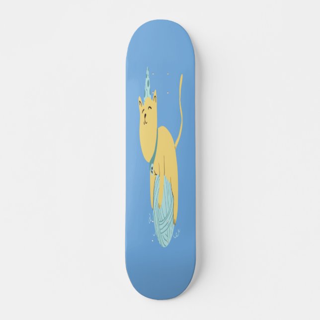 Niedliche Katze Skateboard (Vorne)