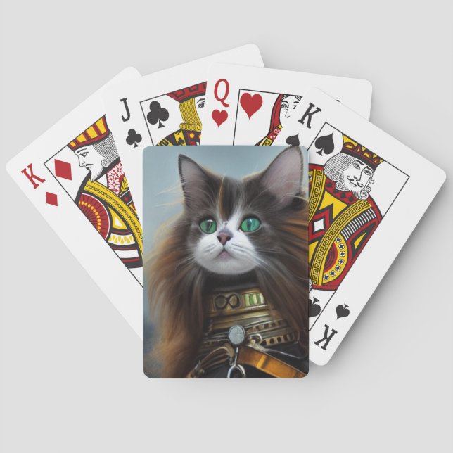 Niedliche Katze Spielkarten (Rückseite)