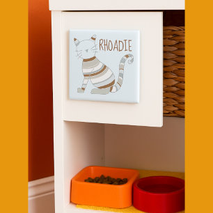 Niedliche Katze Striped Kitty Magnet