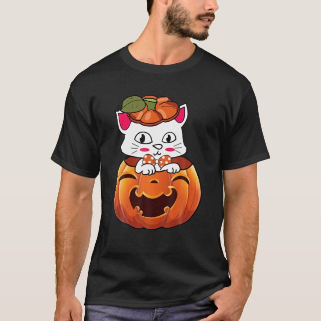 Niedliche Katze T-Shirt (Vorderseite)