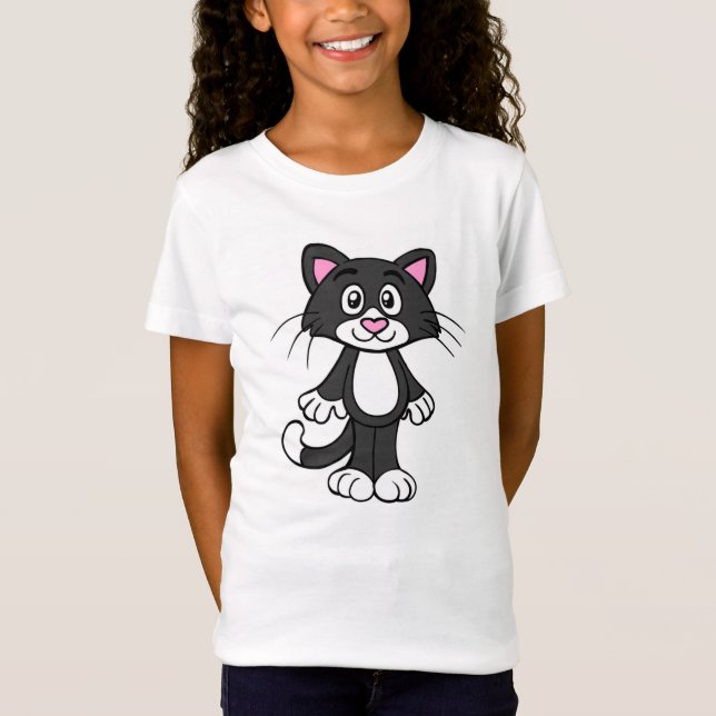 Niedliche Katze T-Shirt (Vorderseite)