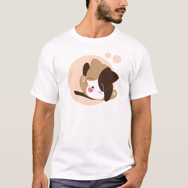Niedliche Katze T-Shirt (Vorderseite)