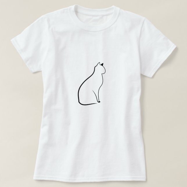 Niedliche Katze T-Shirt (Design vorne)