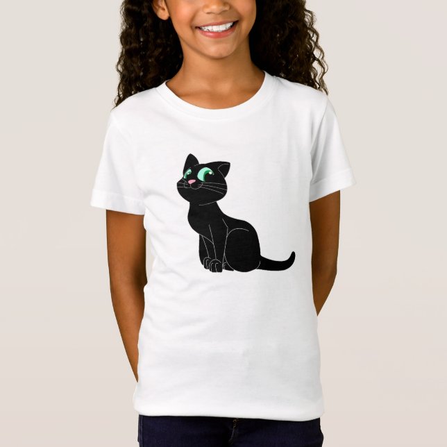 Niedliche Katze T-Shirt (Vorderseite)