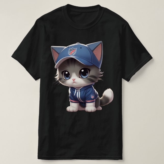 niedliche Katze T-Shirt (Design vorne)
