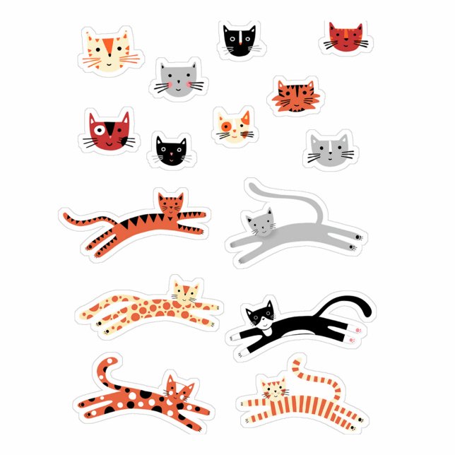 Niedliche Katze Tier Aufkleber (Fun cat stickers)