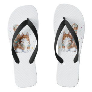 Niedliche Katze Tier Flip Flops