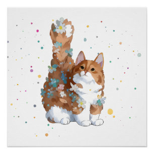 Niedliche Katze Tier Poster