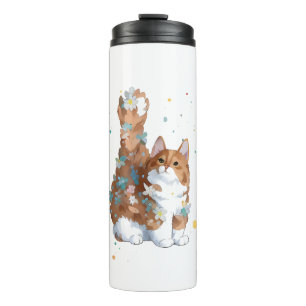 Niedliche Katze Tier Thermosbecher
