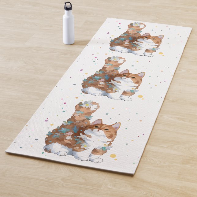 Niedliche Katze Tier Yogamatte (Beispiel)