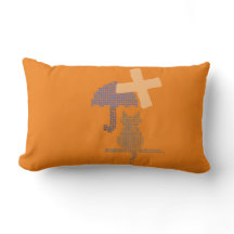 Niedliche Katze Umbrella Kinderzimmer Kids Monogra