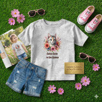 Niedliche Katze und Blumen / Katzenliebhaber