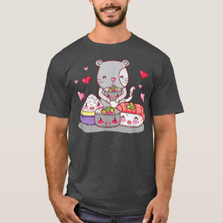 Niedliche Katze und Japan Food Kawaii, Kitty Sushi T-Shirt