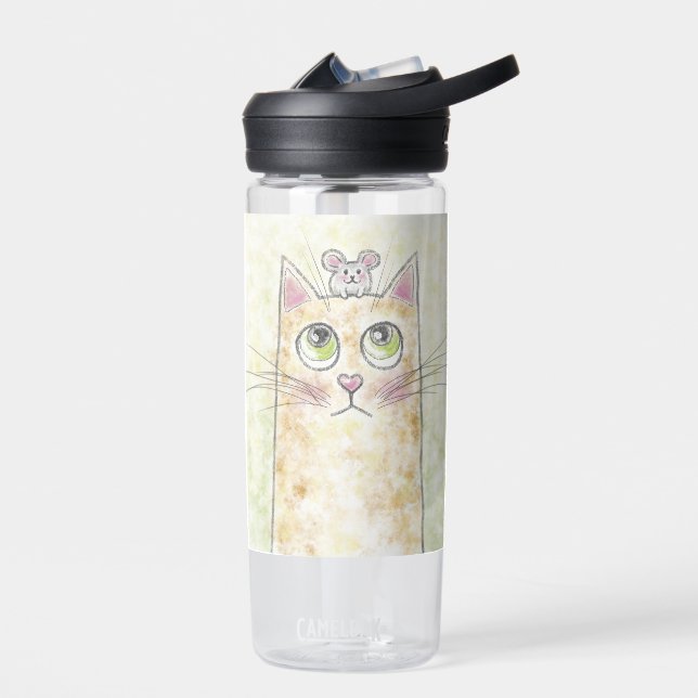 Niedliche Katze und Maus CamelBak Trinkflasche (Links)
