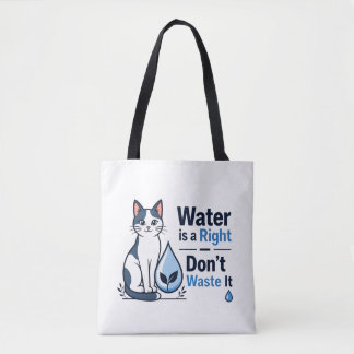 Niedliche Katze Wasser sparen Öko-freundliche Lein