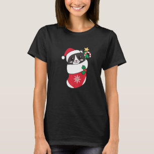 Niedliche Katze Weihnachten Katze 4 T-Shirt