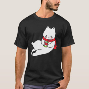 Niedliche Katze Weihnachtsbold Weihnachtsmäntel We T-Shirt