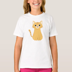Niedliche Katze - weiß T-Shirt