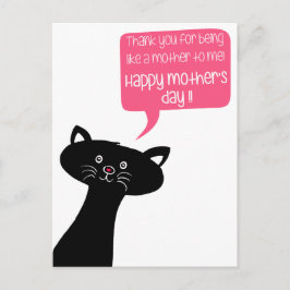Niedliche Katze - Wie eine Mutter - Muttertag der Postkarte